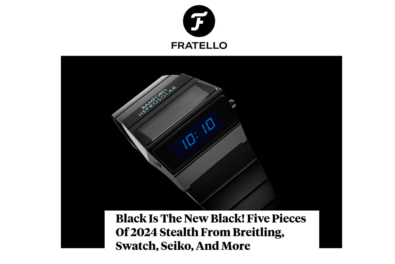 FRATELLO: Black Is The New Black! Five Pieces Of 2024 Stealth