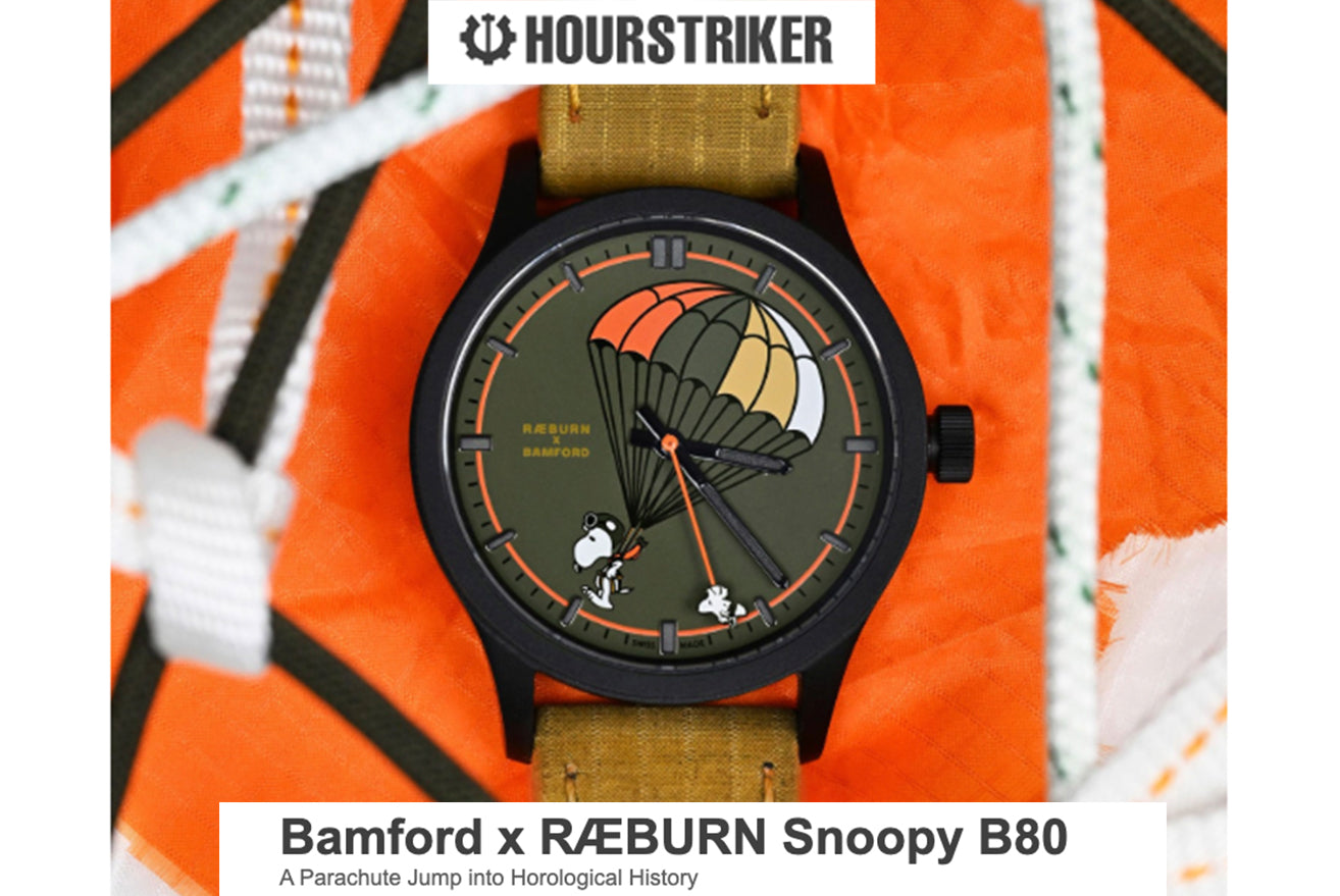 HOURSTRIKER: Bamford × RÆBURN Snoopy B80