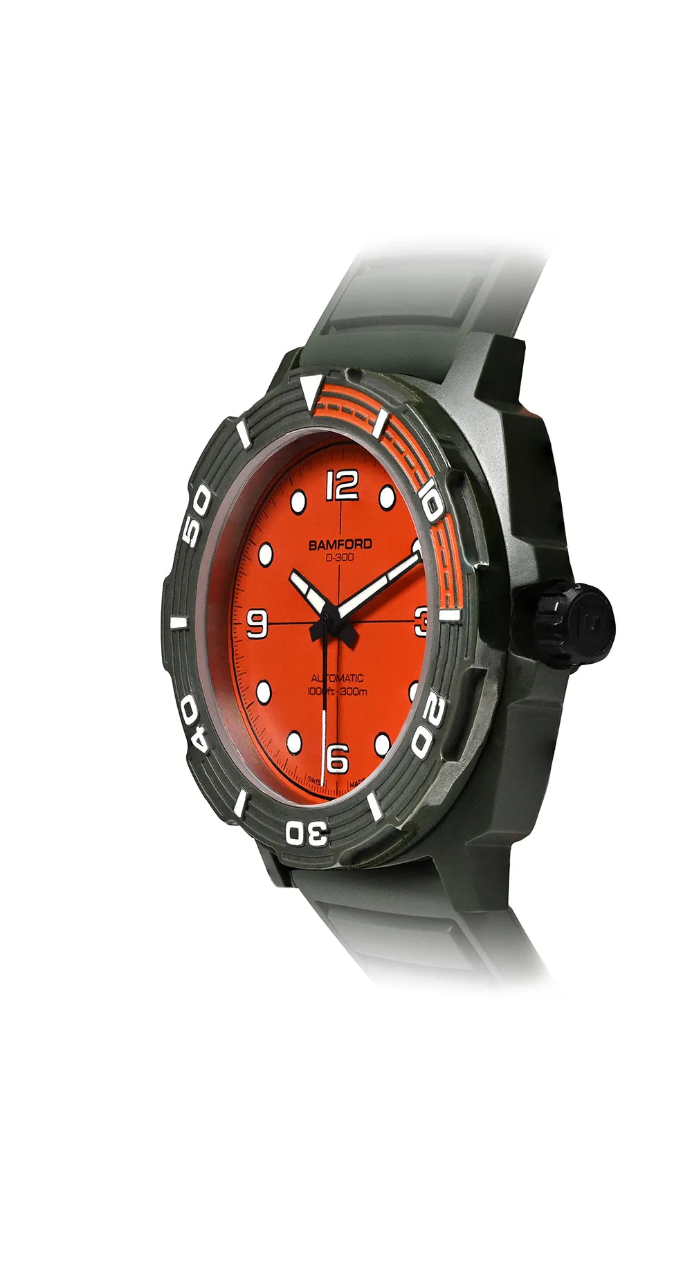 D-300 Matte Orange Green Ceramic