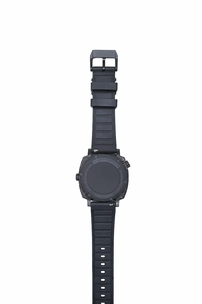 GMT Forged Carbon - Dark muted green with Silver accents