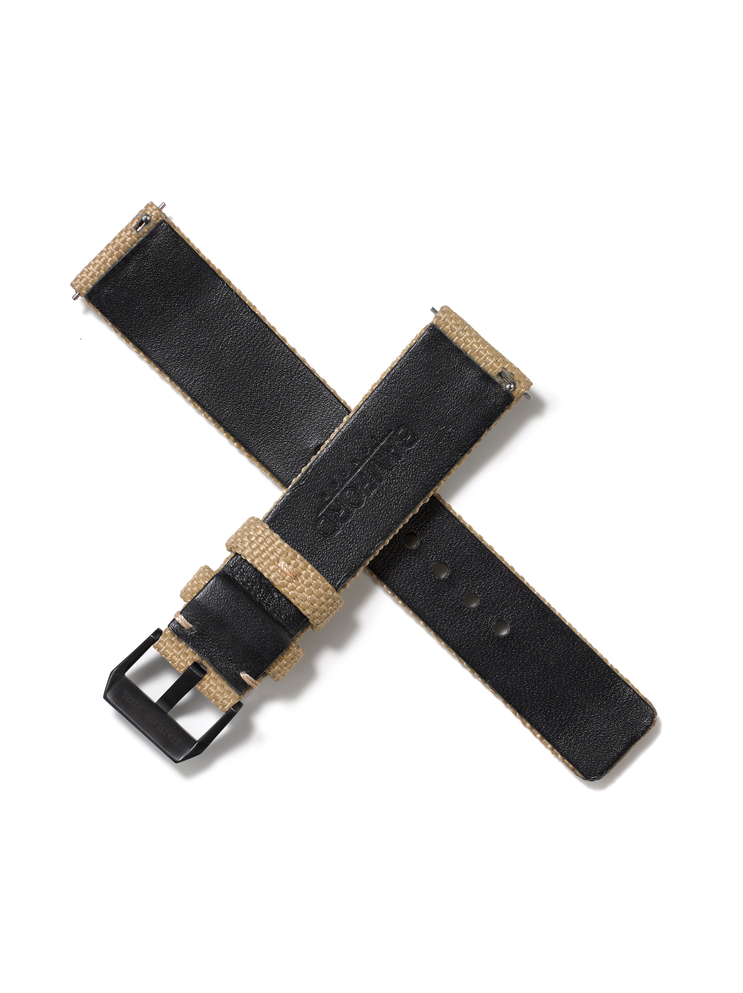 20mm Cordura Strap - Beige with BAMFORD print