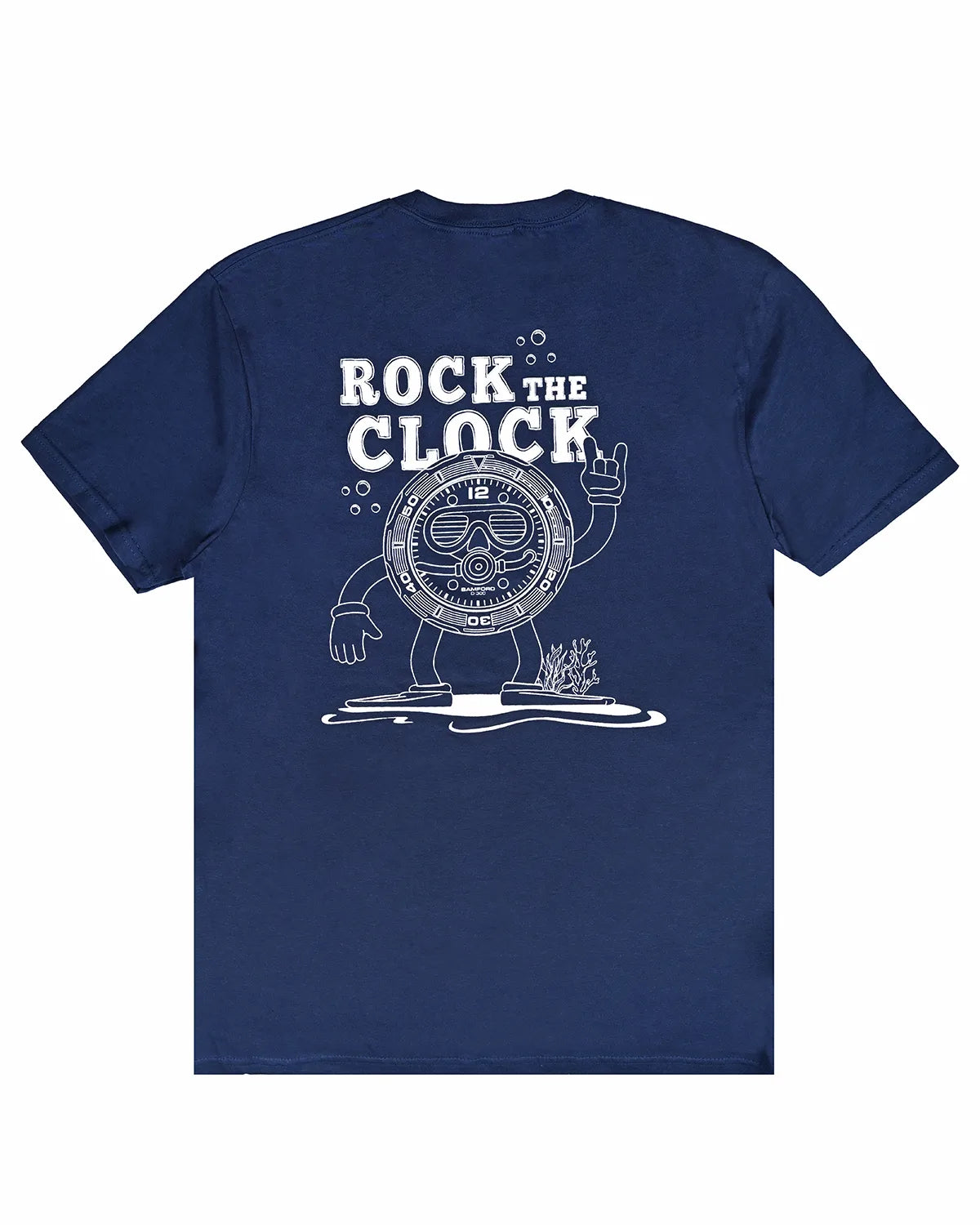 T-Shirt - Navy Rock the Clock