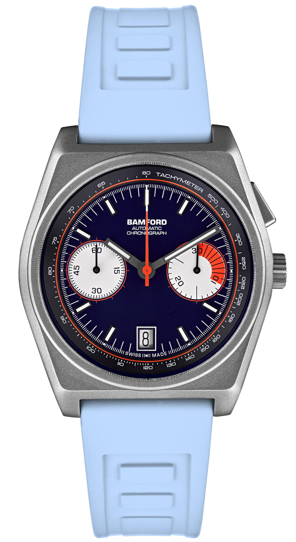Bamford Titanium B347 - Navy Blue/Flame Orange | Bamford London