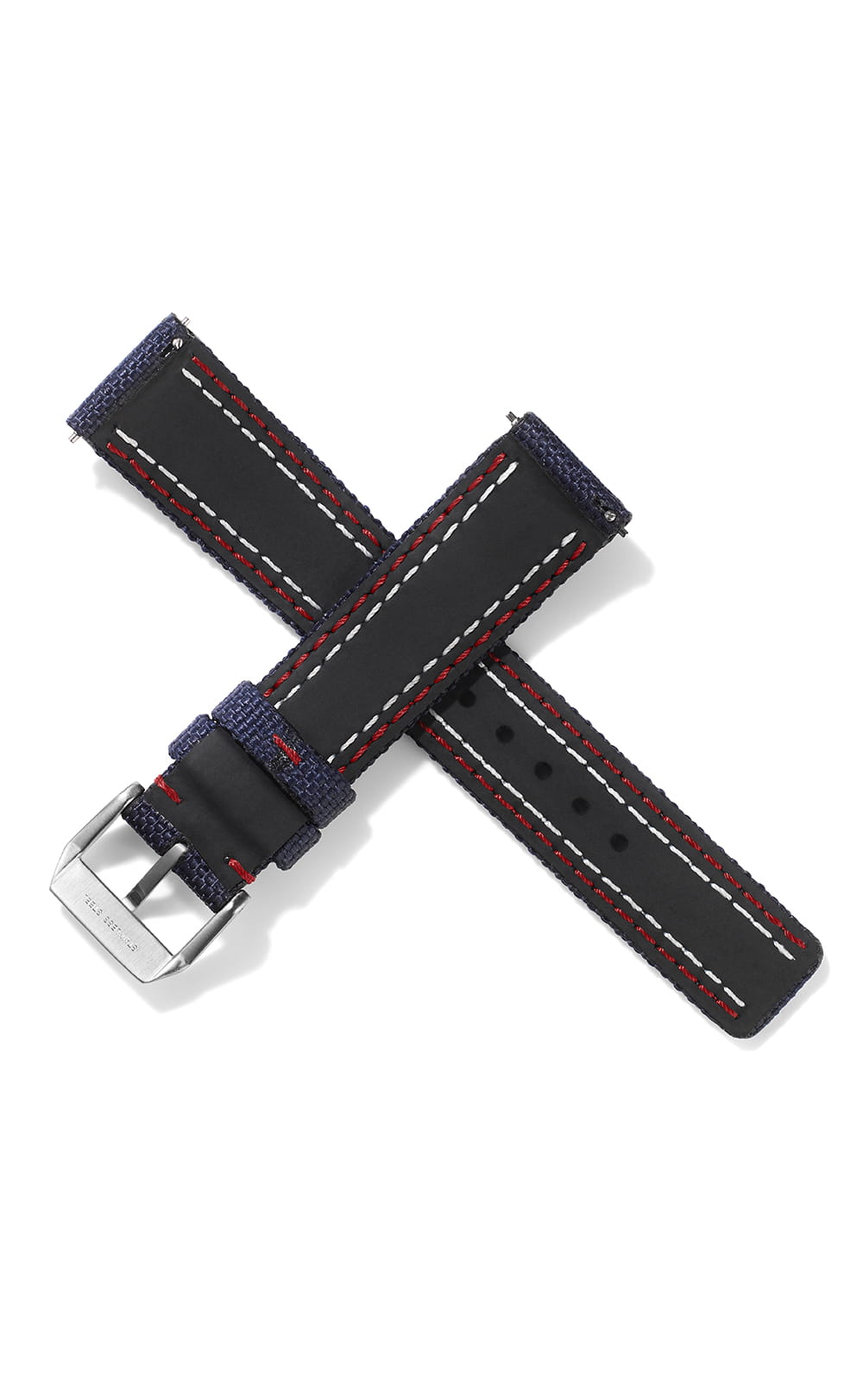 20mm Cordura Strap - Navy with Red/White Stitch