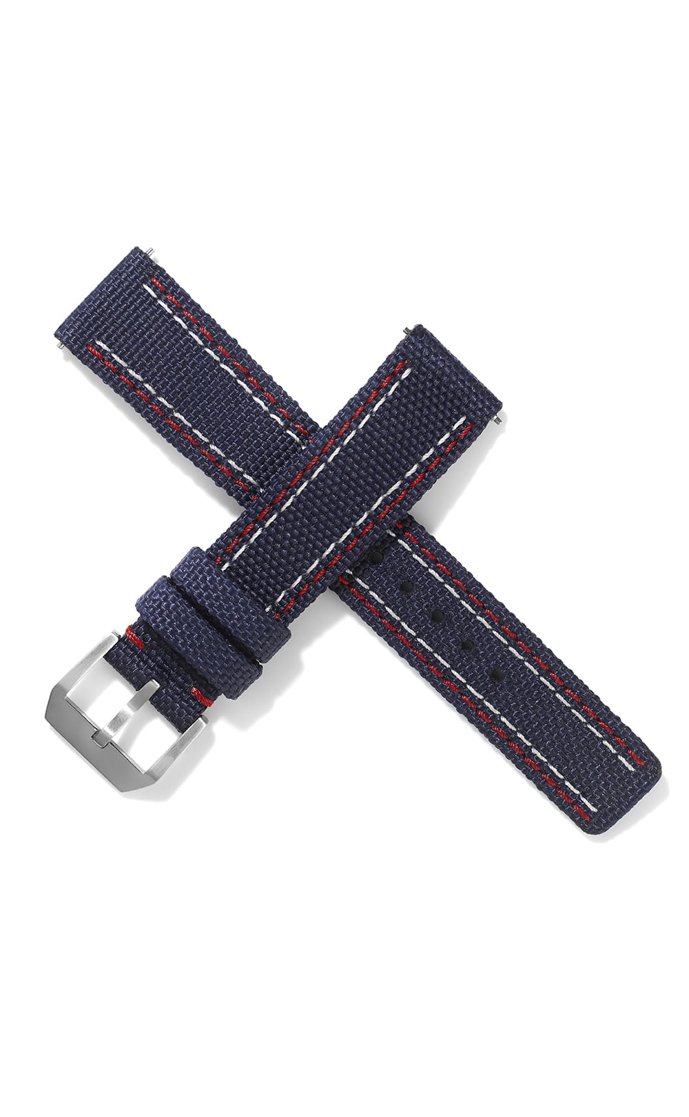 20mm Cordura Strap - Navy with Red/White Stitch
