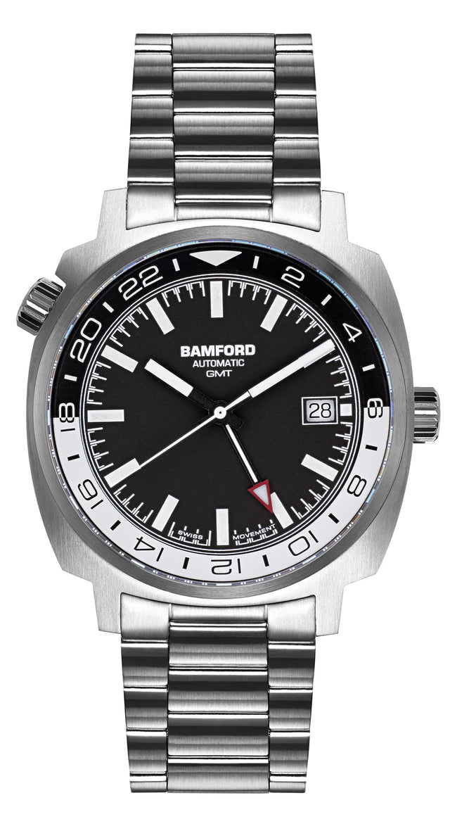 Bamford London bamford-gmt-steel-black-dial