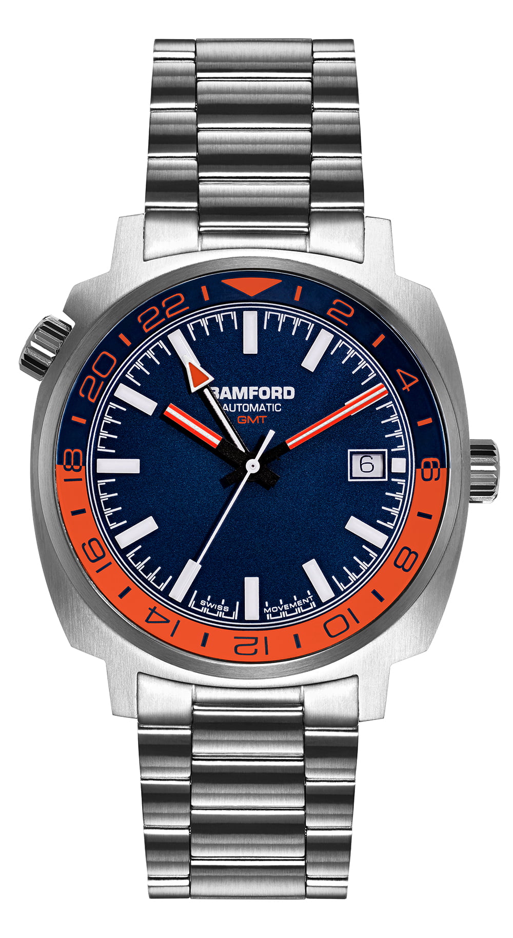 GMT Steel Navy/Orange Bamford London