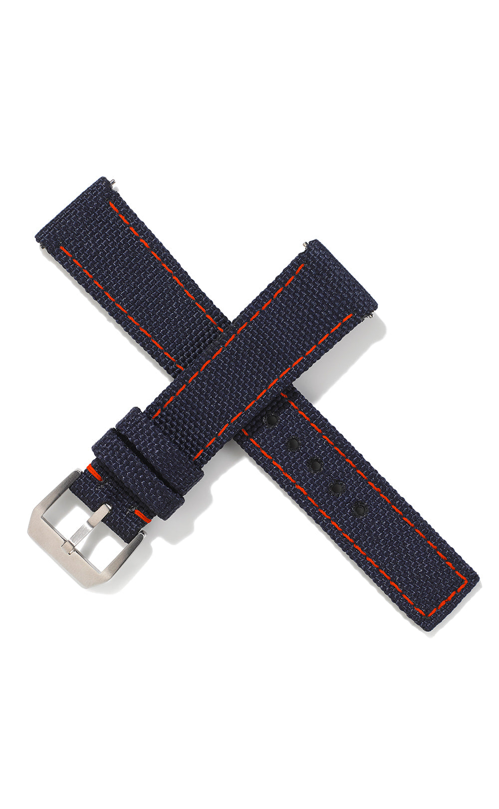 20mm Cordura Strap - Navy with Red Stitch