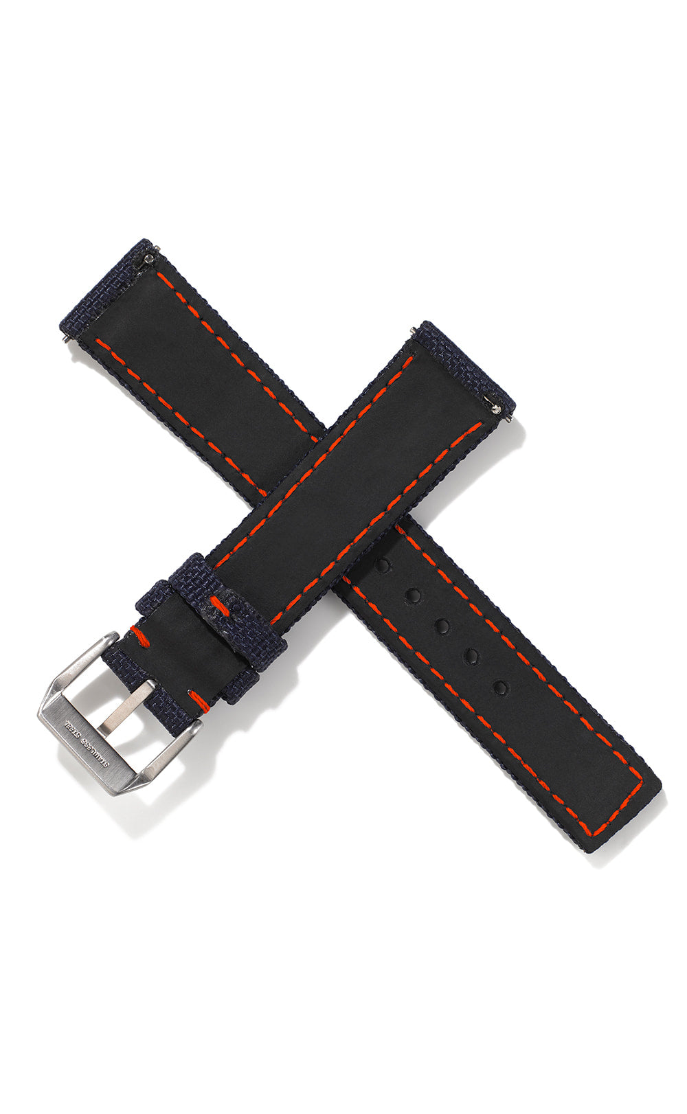 20mm Cordura Strap - Navy with Red Stitch