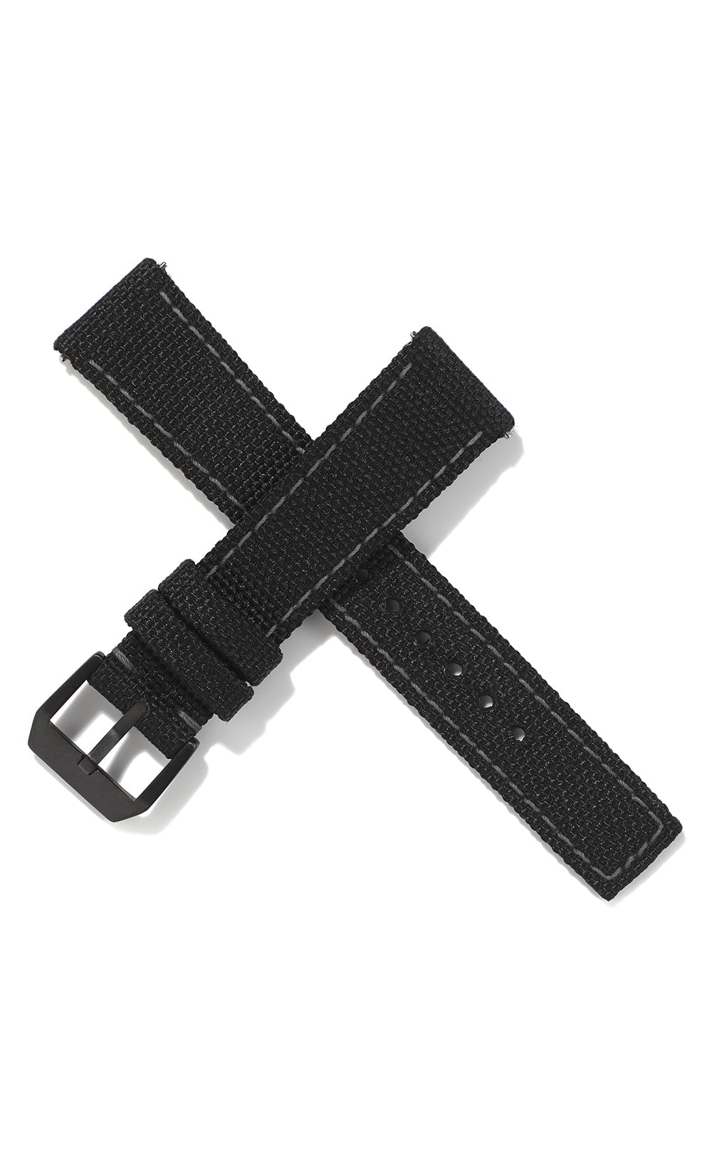 20mm Cordura Strap - Black with Grey Stitch