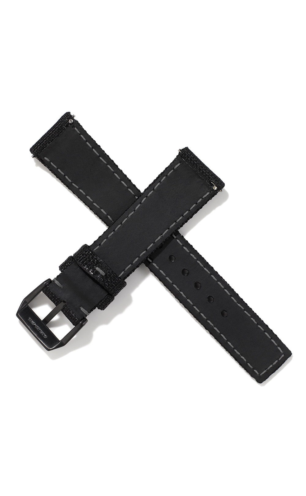 20mm Cordura Strap - Black with Grey Stitch