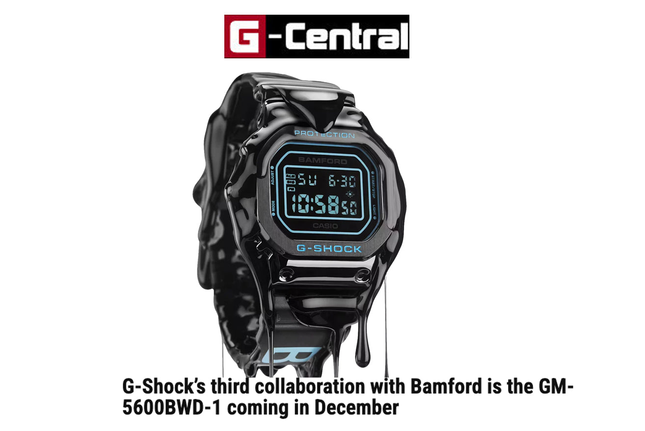 G-CENTRAL: G-Shock’s third collaboration with Bamford is the GM-5600BWD-1 coming in December