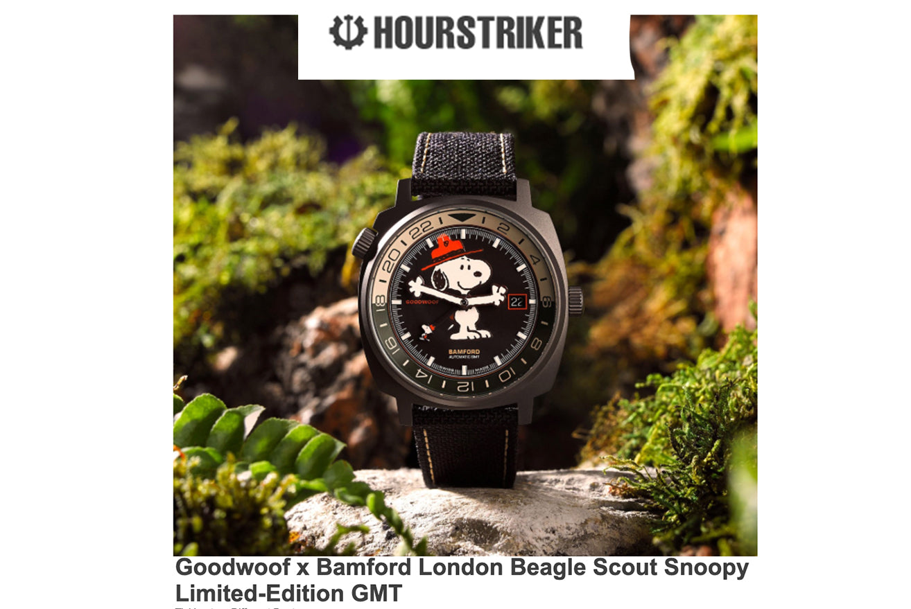 HOURSTRIKER: Goodwoof x Bamford London Beagle Scout Snoopy Limited-Edition