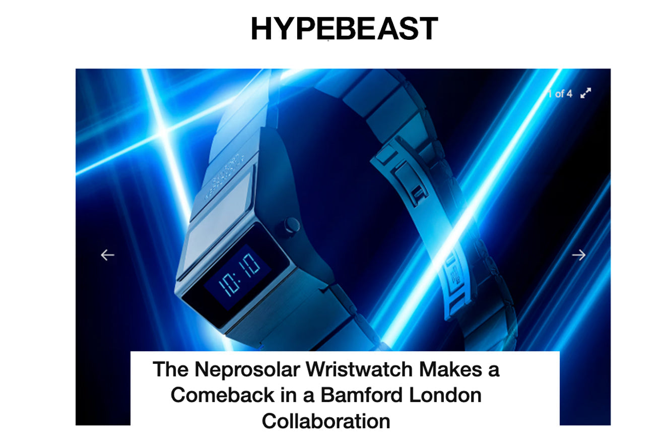 HYPEBEAST: The Neprosolar Wristwatch Makes a Comeback in a BL Collaboration
