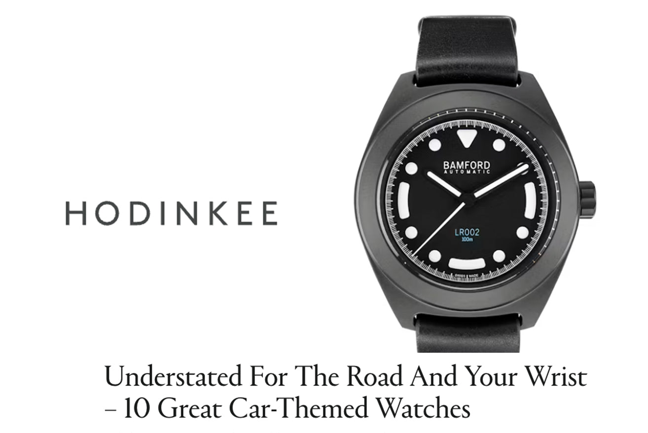 HODINKEE: Understated For The Road And Your Wrist - 10 Great Car-Themed Watches