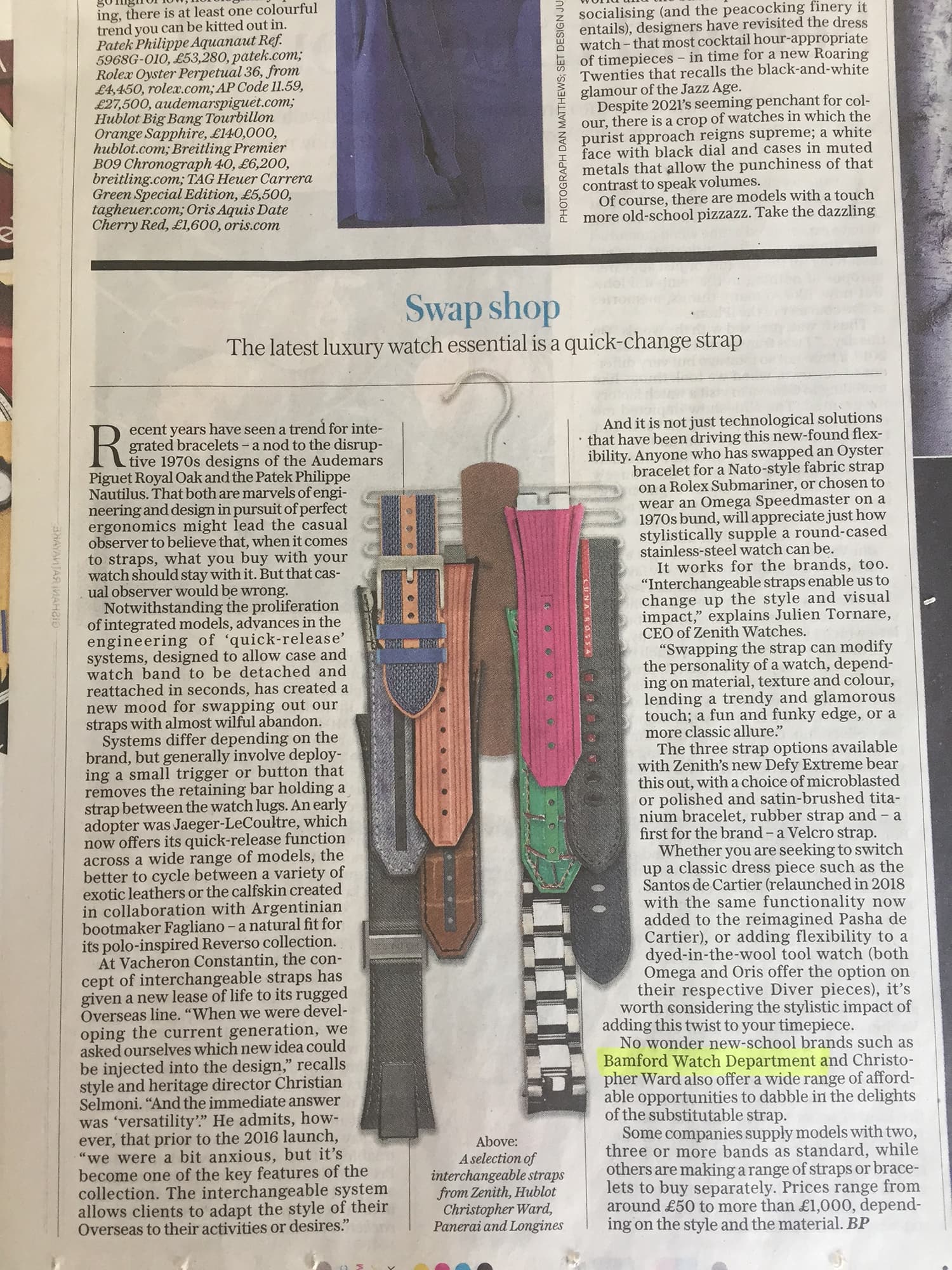 Telegraph Time - Straps