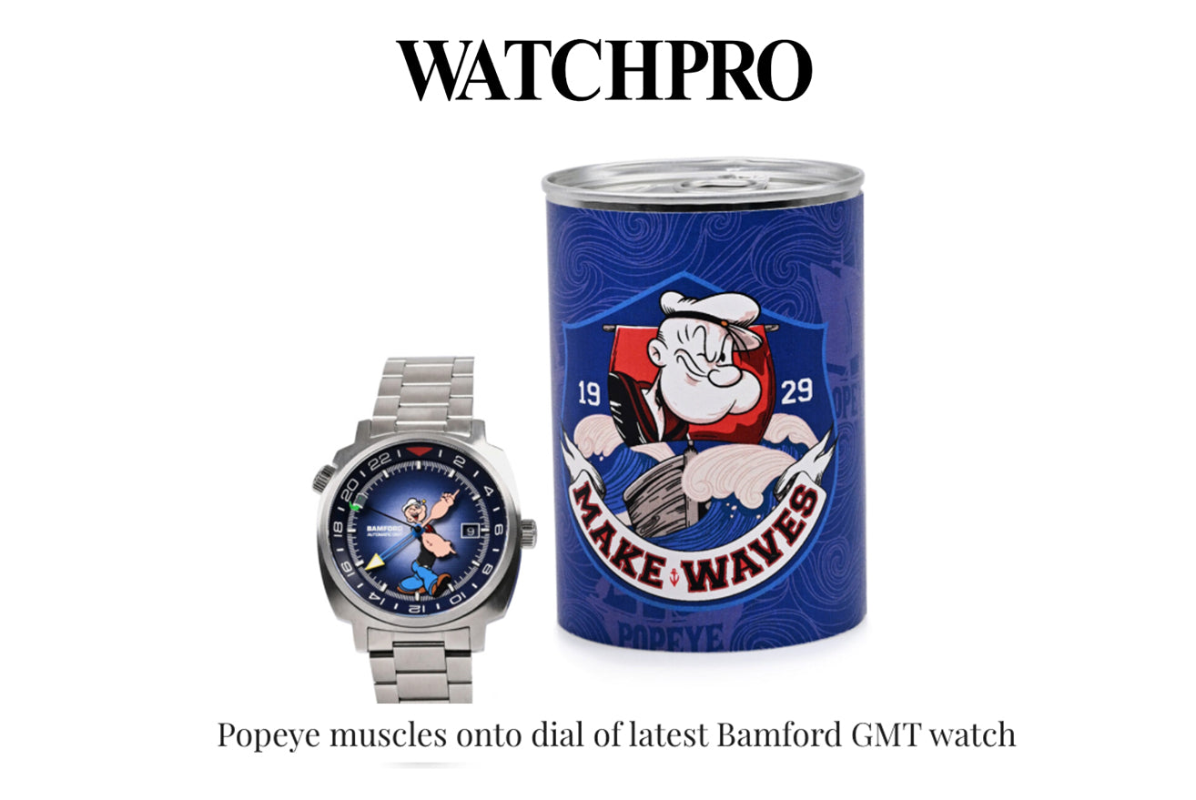 WATCHPRO: Popeye muscles onto dial of latest Bamford GMT watch