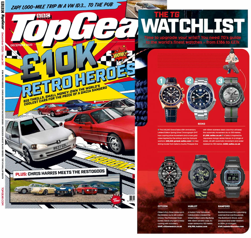 Bamford G-Shock In Top Gear Magazine