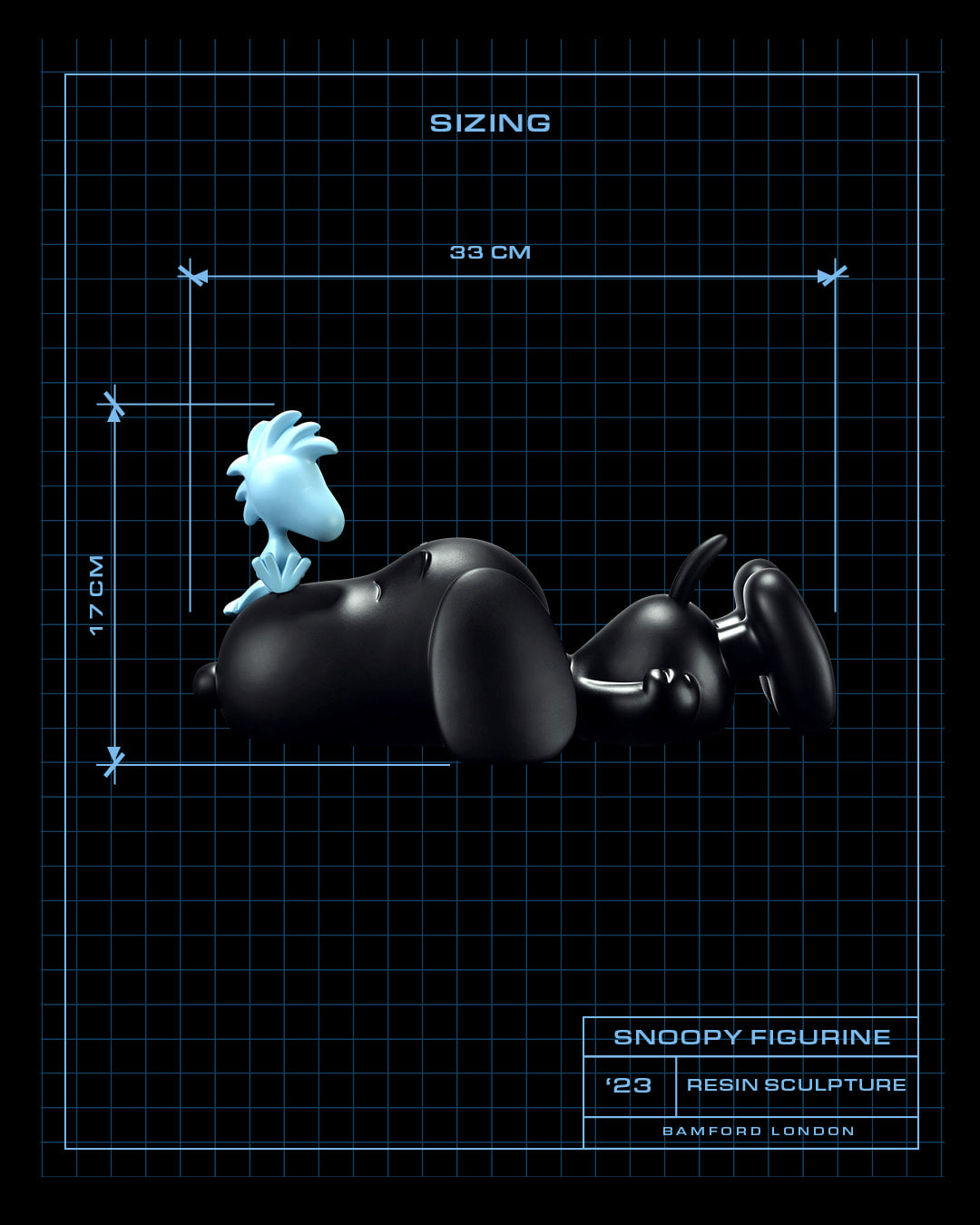 90-piece Bamford London x Leblon Delienne Limited Edition Snoopy Figurine