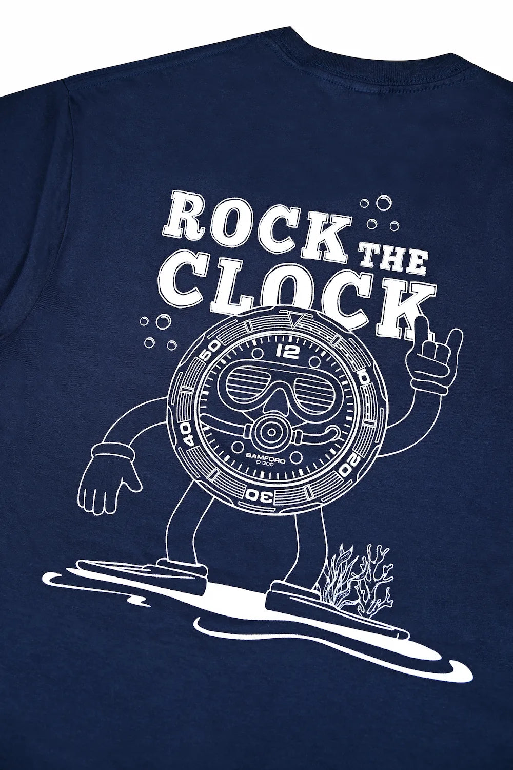 T-Shirt - Navy Rock the Clock