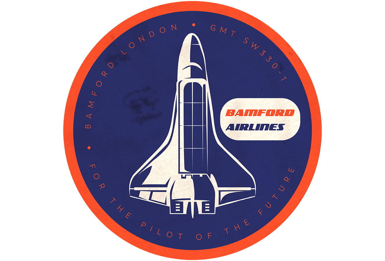 Vintage Pack Bamford Airlines GMT stickers [pack of 7]