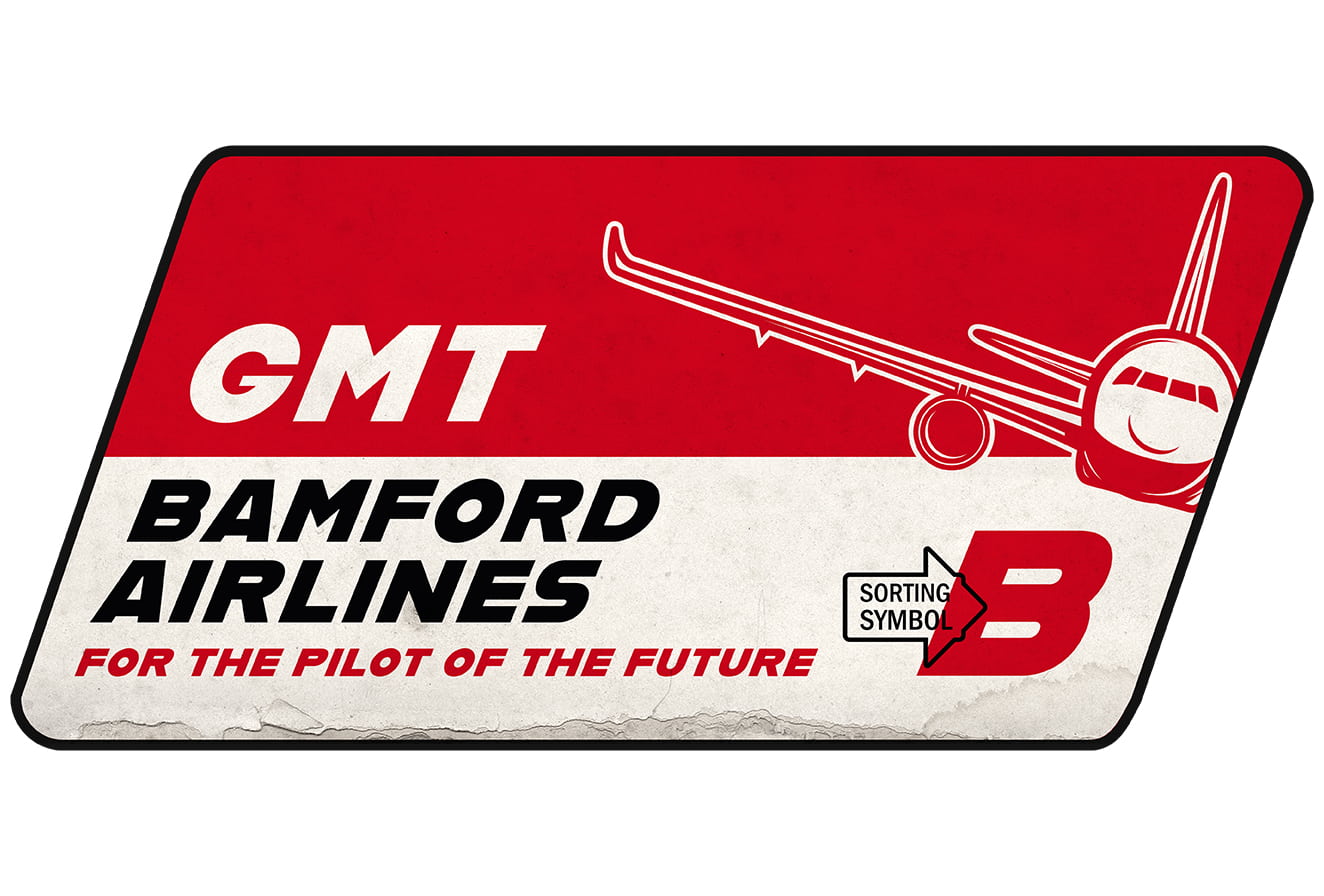 Vintage Pack Bamford Airlines GMT stickers [pack of 7]
