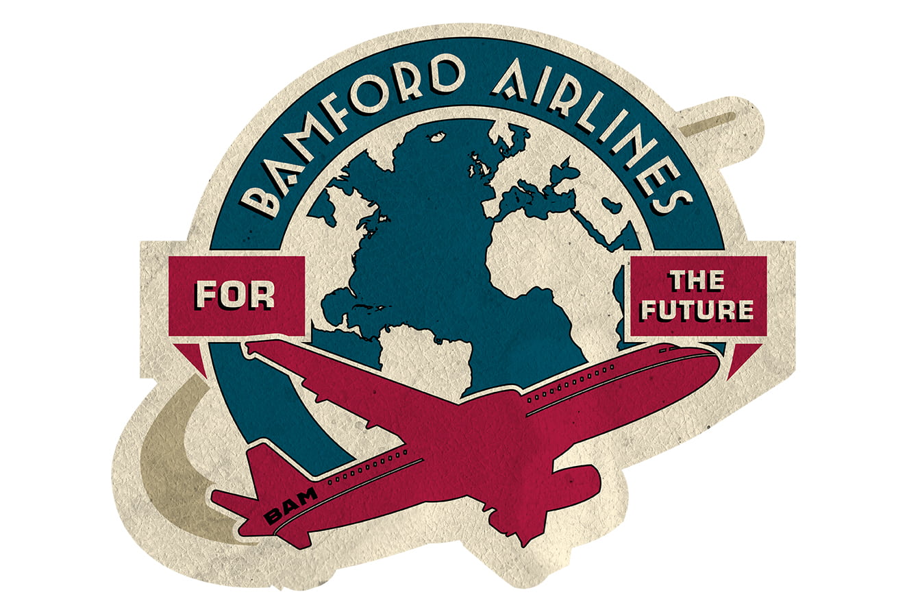 Modern Pack Bamford Airlines GMT stickers [pack of 7]