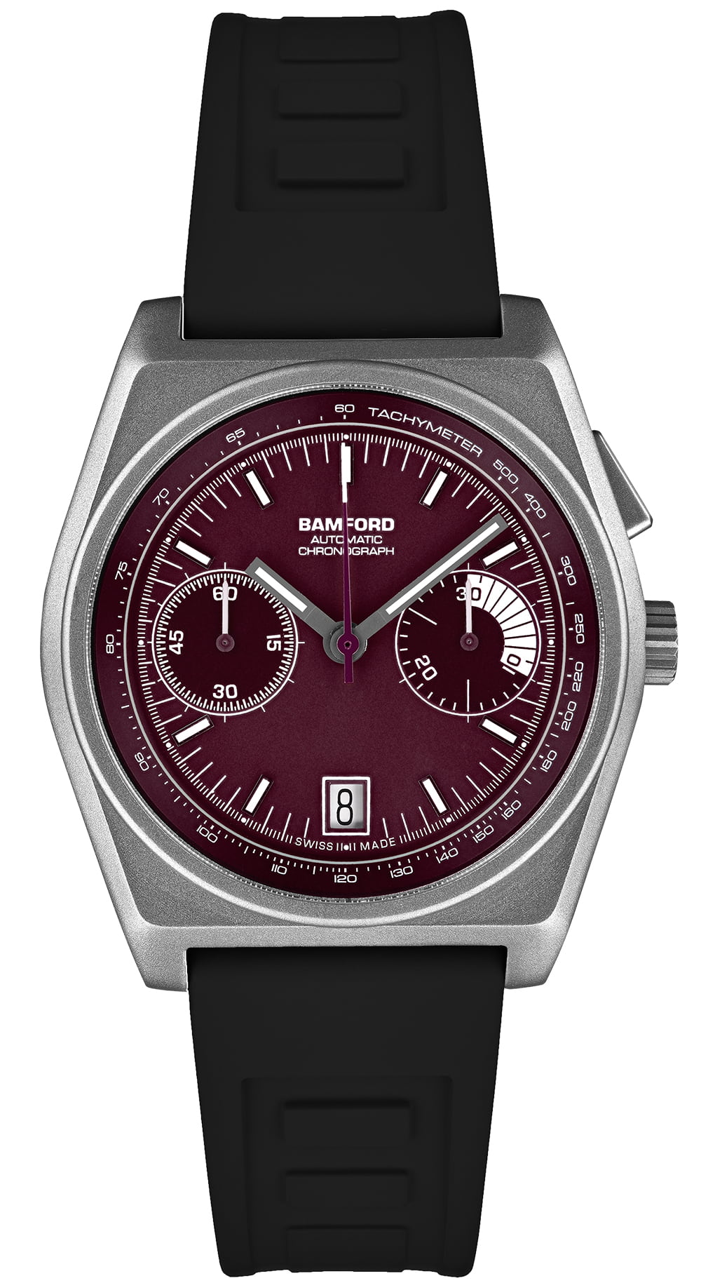 Bamford Titanium B347 - Claret/White | Bamford London