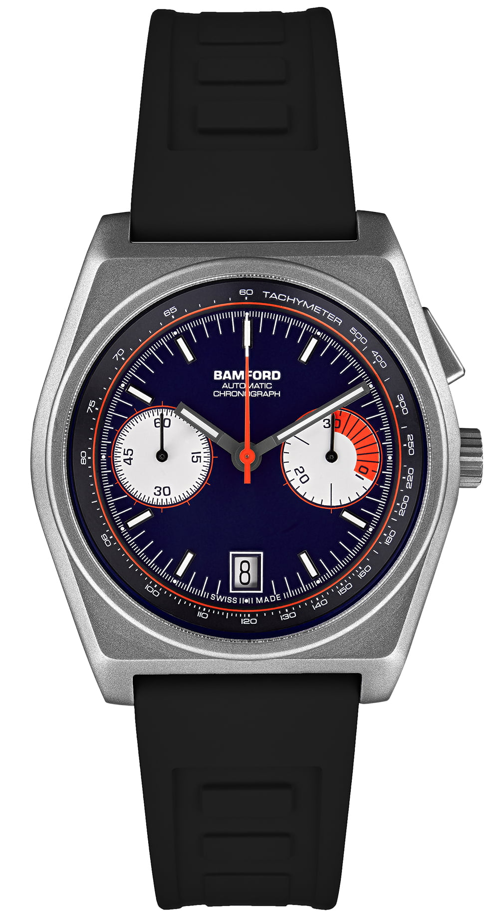 Bamford Titanium B347 - Navy Blue/Flame Orange | Bamford London