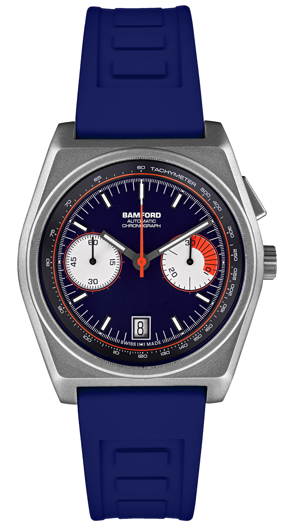 Bamford Titanium B347 - Navy Blue/Flame Orange | Bamford London
