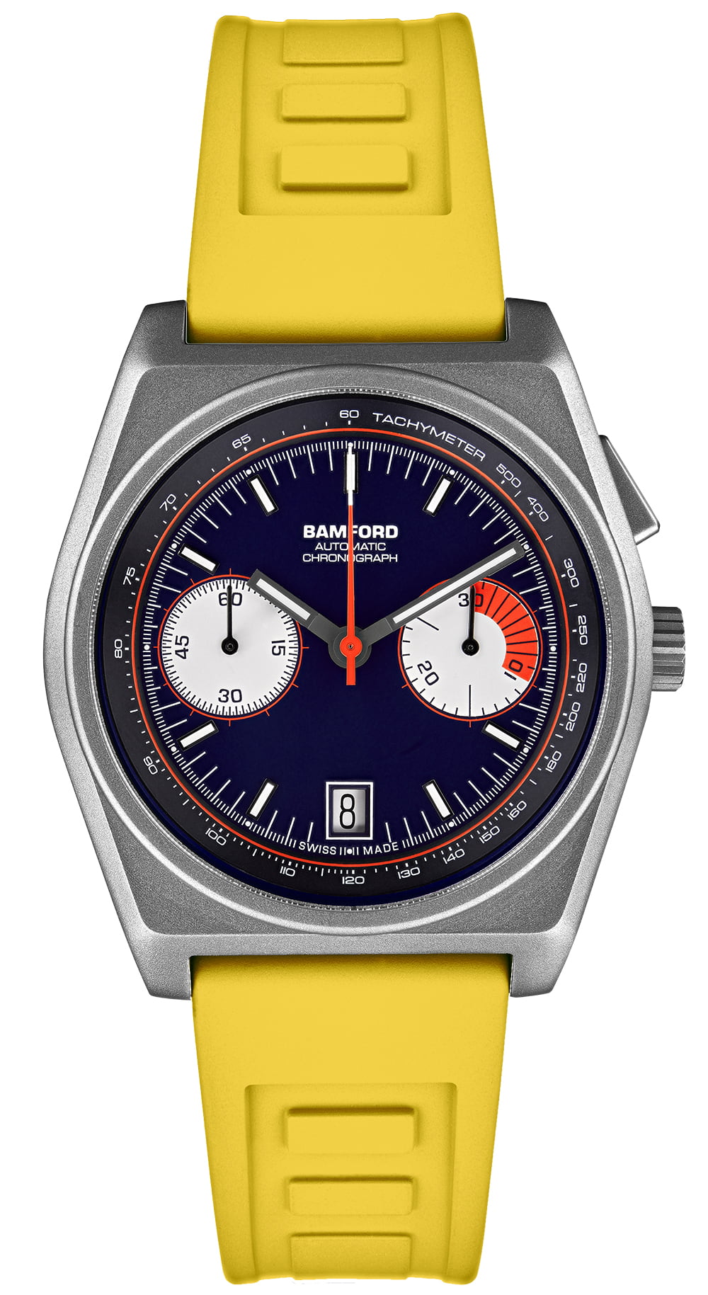 Bamford Titanium B347 - Navy Blue/Flame Orange | Bamford London