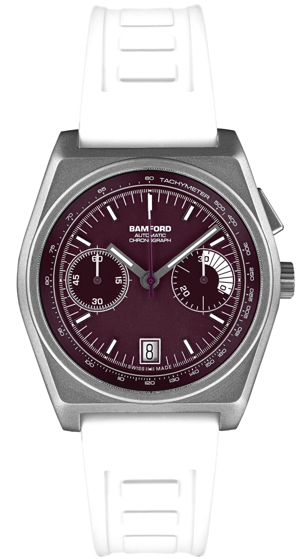 Bamford Titanium B347 - Claret/White | Bamford London