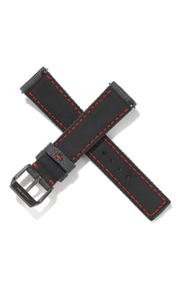 20mm Cordura Strap - Dark Grey with Red Stitch